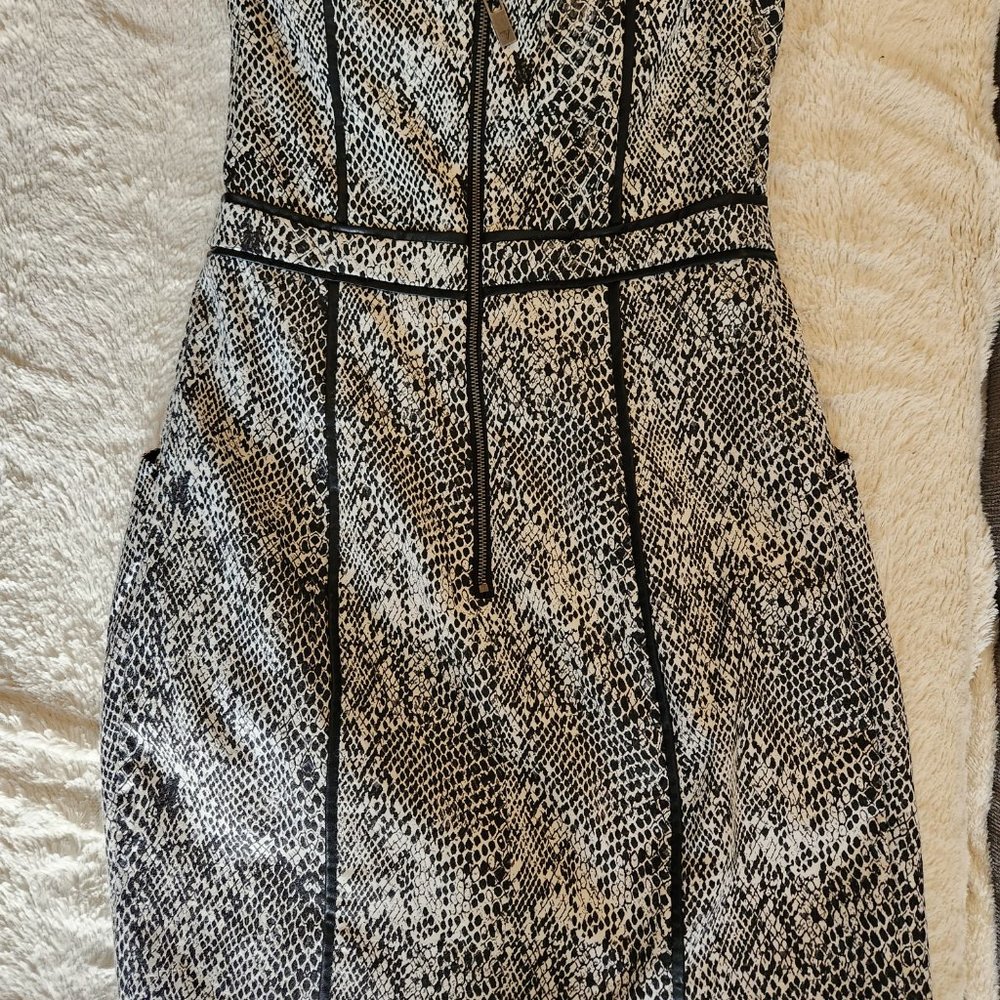 Guess Snakeskin Pattern Mini Dress - Picture 3 of 7
